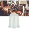 JUTE Dies Ist Ein 51-mm-kaffeepulverbehälter Aus Aluminiumlegierung Für Delonghi-kaffeemaschinen Der Serie 9 (9335/9155/9355/9665), Der Am Griff Der Maschine Befestigt Wird. Er Ist Silberfarben.