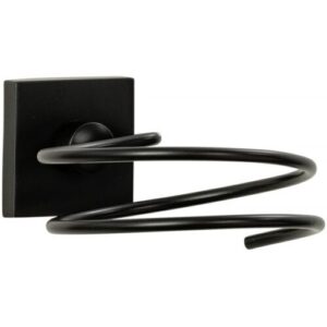 Fackelmann Haartrocknerhalter New York / Hochwertiger Fön-halter Fürs Bad / Maße (b X H X T): Ca. 10 X 8 X 13 Cm / Accessoire Fürs Badezimmer / Kubisches Industriedesign / Farbe: Schwarz“-„86719