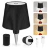 OEM (schwarz) Wiederaufladbare Led-flaschenlampe, 3 Einstellbare Farbtemperaturmodi, Touch-bedienung, Schutzart Ip54, Kabellose Usb-tischleuchte, Für Restaurant, Schlafzimmer, Garten, Bar