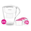 PearlCo GmbH Wasserfilter Family XXL (4,0l) inkl. 6 Filterkartuschen weiß