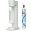PearlCo.de DAFI Wassersprudler Pushair inkl. 1 Co2 Zylinder und 0,7l Flasche sand