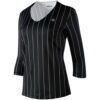 Tennis-Point Tennis – Point Stripes Longsleeve Damen Schwarz, Weiß  female
