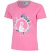 Quiet Please Joy Flower Logo T – Shirt Damen pink, weiß L female