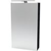 FACKELMANN SBC B.PERFEKT Gäste WC Spiegelschrank 40 cm breit, Anthrazit…