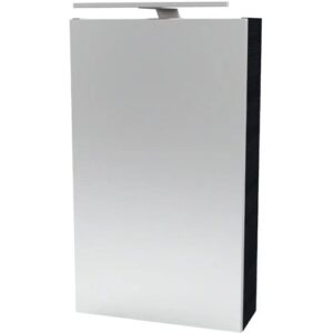 FACKELMANN SBC B.PERFEKT Gäste WC Spiegelschrank 40 cm breit, Anthrazit…