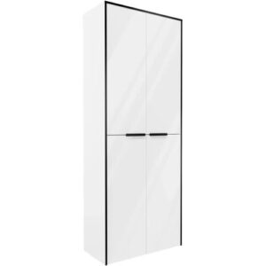 FACKELMANN FLAIR Doppel Hochschrank 63 cm breit, Weiß/Anthrazit