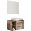 FACKELMANN OXFORD Badmöbel Set 6-teilig 90 cm breit, Braun hell,…