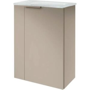 FACKELMANN SBC B.PARIS Gäste WC Waschtisch Set 45 cm breit, Grau, Waschbecken…