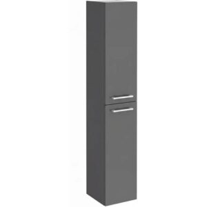 FACKELMANN B.ROUND Hochschrank 30 cm breit, Anthrazit, Türanschlag links