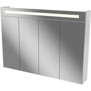 FACKELMANN TWINDY LED Spiegelschrank 110 cm breit, Weiß