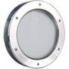 BadeDu Bullauge ø 400 mm Milchglas Edelstahl mit Teleskoprahmen BT40/1 – einseitig…