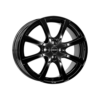 Borbet Lv4 Black Glossy 5.5×14 ET 35 4/100 Alufelge Schwarz