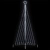 vidaXL LED Weihnachtsbaum 570 LEDs Kaltweiß 399 cm Weiß
