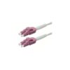 Roline 21.15.8654 Glasfaser LWL Anschlusskabel 5 m Violett [2x LC – 2x LC] 50/125 µ Multimode OM4