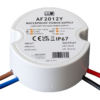 LED Trafo, LED Transformator 12V DC Gleichspannung 20 Watt für Möbeleinbau zugelassen mit Überhitzungsschutz, Kurzschlussschutz und Überlastungsschutz IP67 ØxB 50 x 22 mm