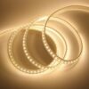 LED Lichtband mit Stecker – LED Streifen warmweiß 230V DC, hell, alle 1m kürzbar, Wunschlänge 1–50m anschlussfertig inkl. Netzstecker 230V