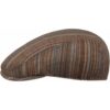 Temberton Stripes Flatcap by Lipodo braun L (59-60 cm) male