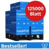 Easyprint Druckerpapier Kopierpapier 125000 Blatt 25 x 5000 A4 Premium Hochweiß CIE 160 Testsieger PEFC zertifiziert