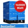 Easyprint Druckerpapier Kopierpapier 140000 Blatt 28 x 5000 A4 Premium Hochweiß CIE 160 Testsieger PEFC zertifiziert