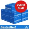 Easyprint Druckerpapier Kopierpapier 75000 Blatt 150 x 500 A4 Premium Hochweiß CIE 160 Testsieger PEFC zertifiziert