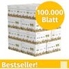 Infowerk Druckerpapier Kopierpapier 100000 Blatt 20 x 5000 A4 Premium Hochweiß CIE 160 Testsieger PEFC zertifiziert