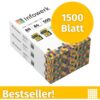 Infowerk Druckerpapier Kopierpapier 1500 Blatt 3 x 500 A4 Premium Hochweiß CIE 160 Testsieger PEFC zertifiziert