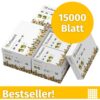 Infowerk Druckerpapier Kopierpapier 15000 Blatt 30 x 500 A4 Premium Hochweiß CIE 160 Testsieger PEFC zertifiziert