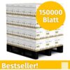 Infowerk Druckerpapier Kopierpapier 150000 Blatt 60 x 2500 A4 Premium Hochweiß CIE 160 Testsieger PEFC zertifiziert