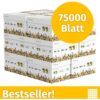 Infowerk Druckerpapier Kopierpapier 75000 Blatt 150 x 500 A4 Premium Hochweiß CIE 160 Testsieger PEFC zertifiziert