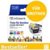 Infowerk Tintenpatronen für Brother LC422XL, Multipack (BK/C/M/Y), 1 Stück