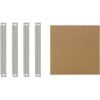shelfplaza HOME 45×45 cm Fachboden-Set in verzinkt für HOME Schwerlastregale