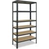 shelfplaza HOME 230x80x40 cm Schwerlastregal in anthrazit mit 6 Böden und 145 kg Traglast pro Boden