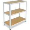 shelfplaza HOME 90x120x30 cm Schwerlastregal in weiß mit 3 Böden und 175 kg Traglast pro Boden