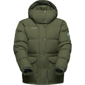 Mammut Wasserabweisende Daunenjacke in traditioneller Alpin-Optik Roseg 2.0 IN Hooded Jacket Women GrÃ¼n S