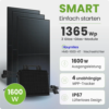 Tepto 1365Wp Balkonkraftwerk Smart mit Hoymiles Mikrowechselrichter