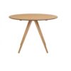 Miliboo Runder Design-Esstisch aus hellem Holz, Esche D106 cm WALFORD