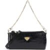 Maison Mollerus Andeer Schultertasche aus Leder, schwarz