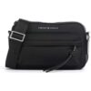 Giorgio Armani Emporio Armani Monogram Umhängetasche, schwarz
