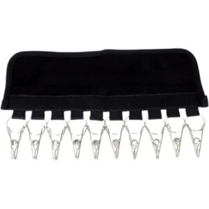 INF Tragbarer Stoffkleiderbügel mit Clips – Faltbarer Reiseorganizer
