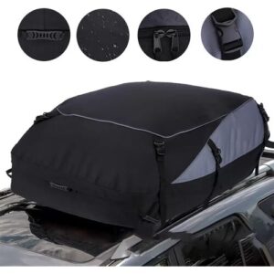 INF Große schwarze und graue Auto-Dachgepäckträgertasche M