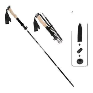 INF Ultraleichter faltbarer Gehstock – 5 Abschnitte 33–125 cm