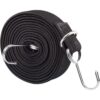 INF Elastischer Gepäckgurt mit Haken Schwarz 3m