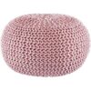 Linea Natura Pouf, Rosa, Textil, Uni, Füllung: Styroporkugeln, 55x55x35 cm, AZO-frei, Indoor, Wohnzimmer, Hocker, Poufs