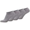 TOM TAILOR Unisex Socken, 4er Pack Basic, Sneakersocken, einfarbig Grau / 43-46