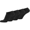 TOM TAILOR Unisex Socken, 4er Pack Basic, Sneakersocken, einfarbig Schwarz / 43-46
