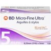 + Prisoma GmbH BD MICRO-FINE ULTRA Pen-Nadeln 0,25×5 mm 31 G 100 St.