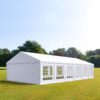 TOOLPORT 6x12m Partyzelt, PVC-Plane, weiß – (4796)