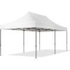TOOLPORT 3x6m Stahl Faltpavillon, ohne Seitenteile, weiß – (600082)
