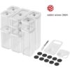 ZWILLING Fresh & Save CUBE CUBE Set, S/M / 12-tlg, Transparent-Weiß