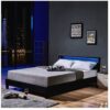 HOME DELUXE LED Bett ASTRO – 140 x 200 cm Schwarz